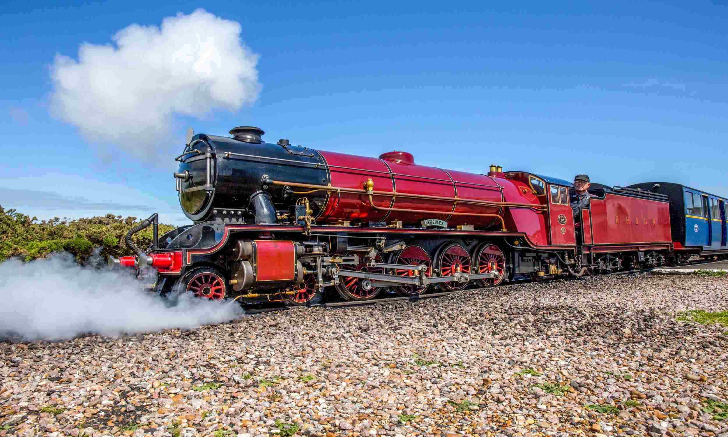 Locomotive 5 Hercules at Dungeness, Kent