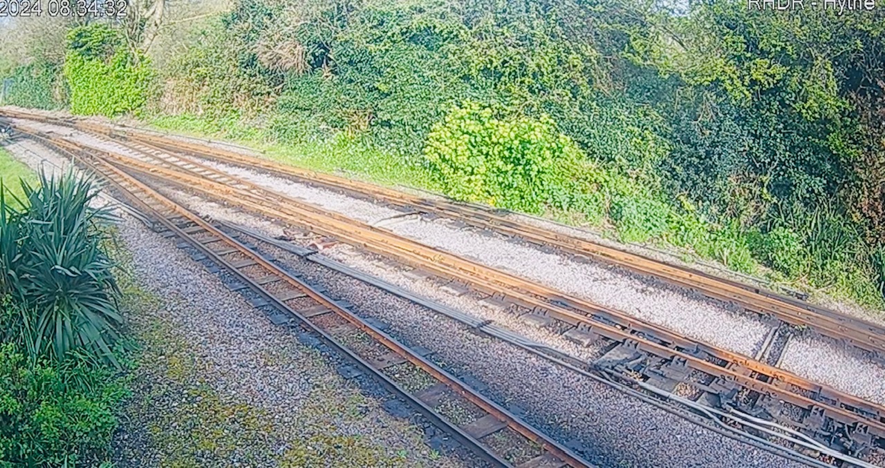The live camera at Romney, Hythe & Dymchurch Railway