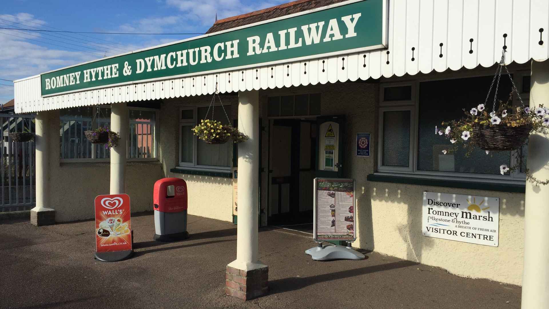 The live camera at Romney, Hythe & Dymchurch Railway