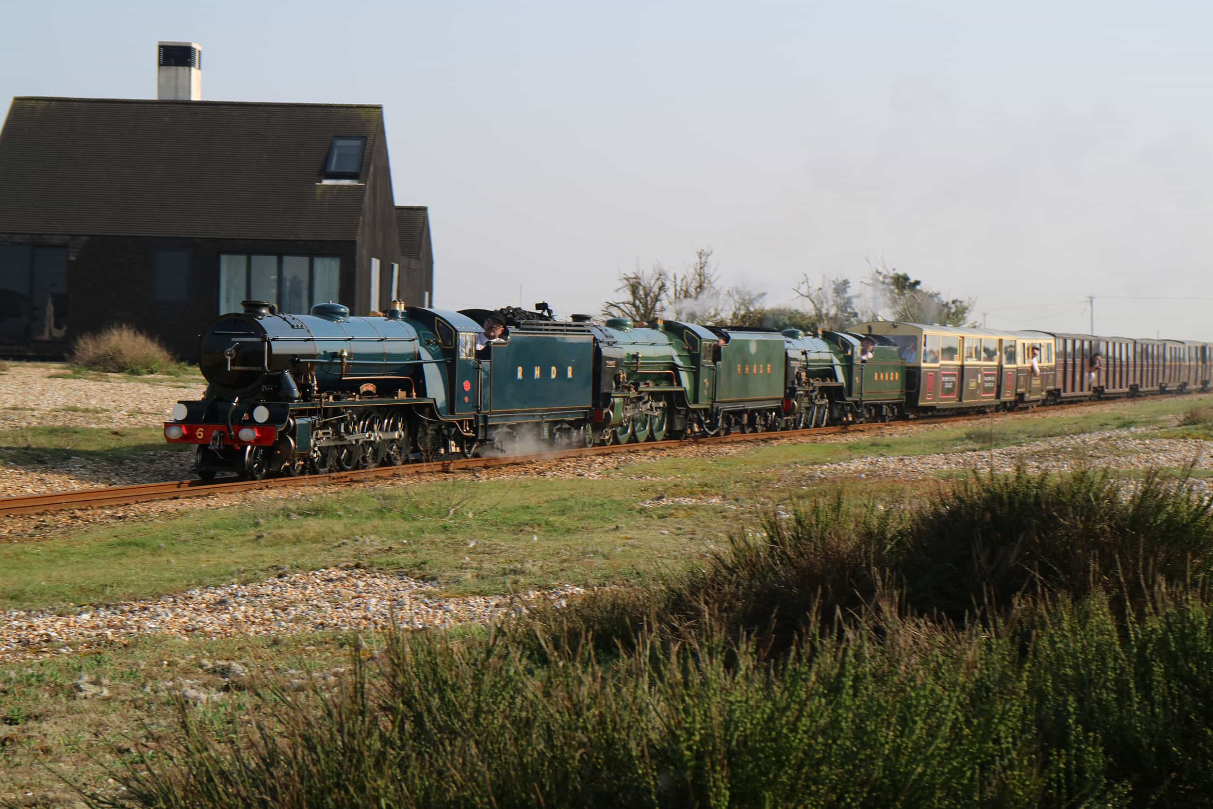 The locomotives at Romney, Hythe & Dymchurch Railway