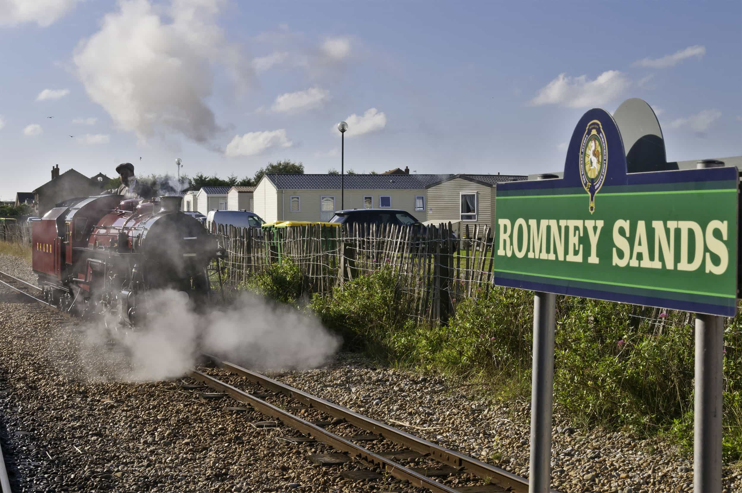 Romney Sands Station at Romney, Hythe & Dymchurch Railway