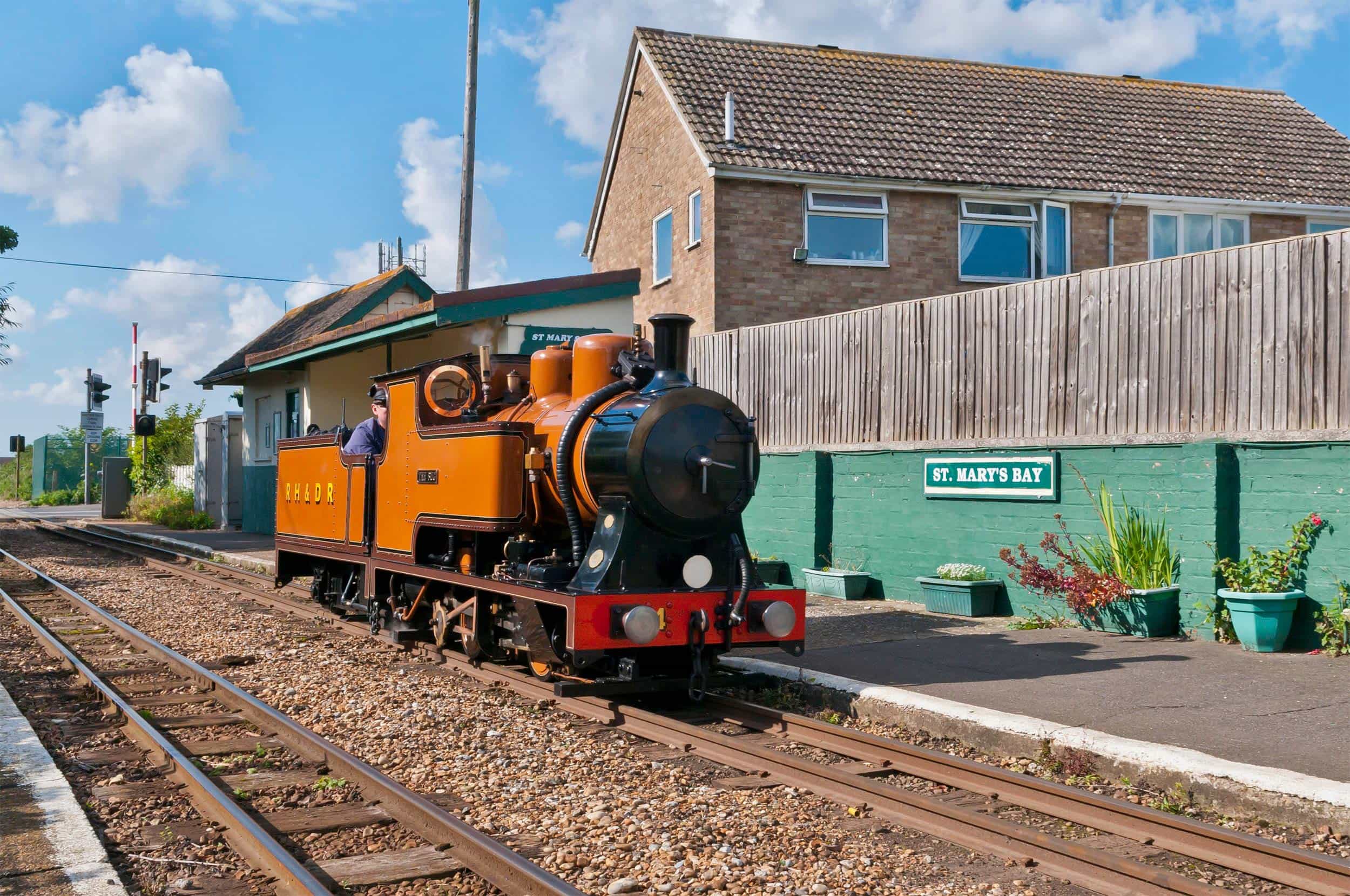 St Mary's Bay Station at Romney, Hythe & Dymchurch Railway